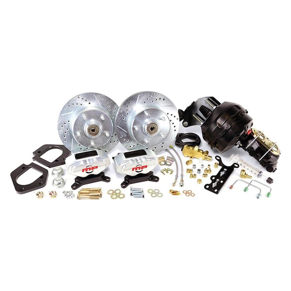 Newalthlete Rallye Series Front Disc Brake Kit for 1964-1974 GM A, F & X-Body NE2618820 - main